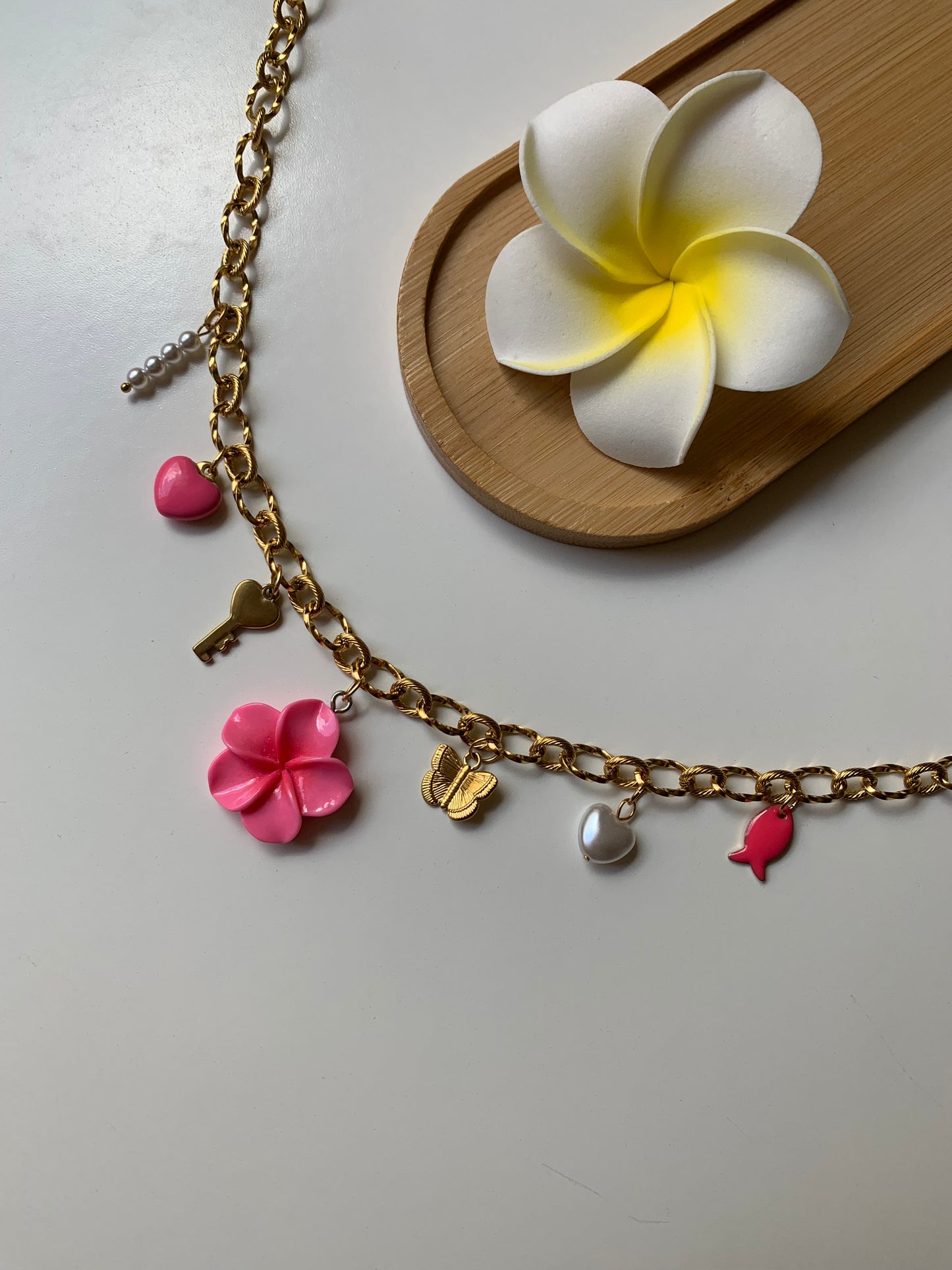 MIAMI - Collier charms inoxydable