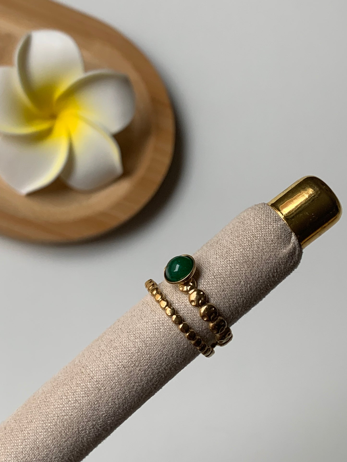 AVENTURINE l Bague inoxydable