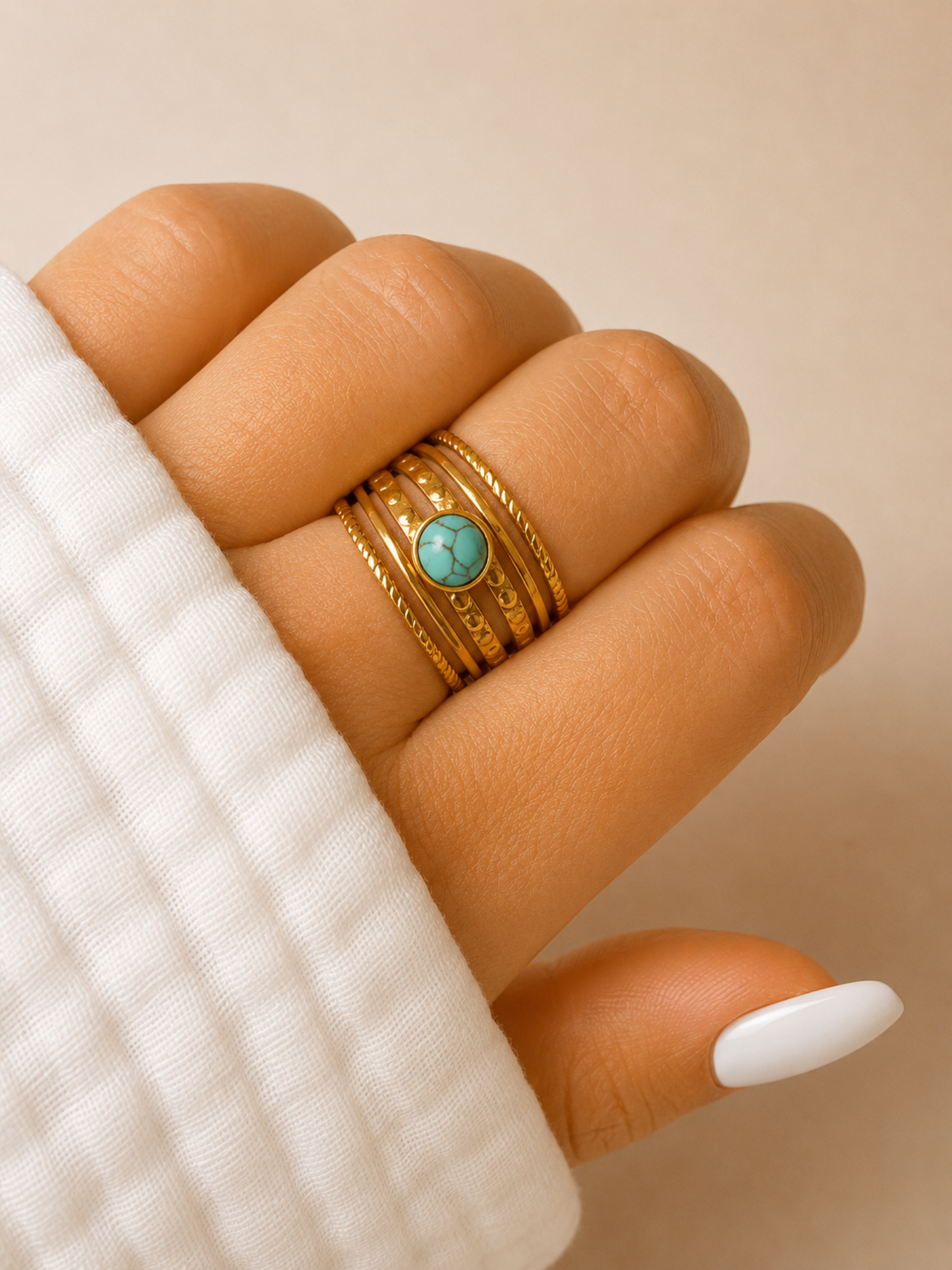 NEW l Bague colorée inoxydable