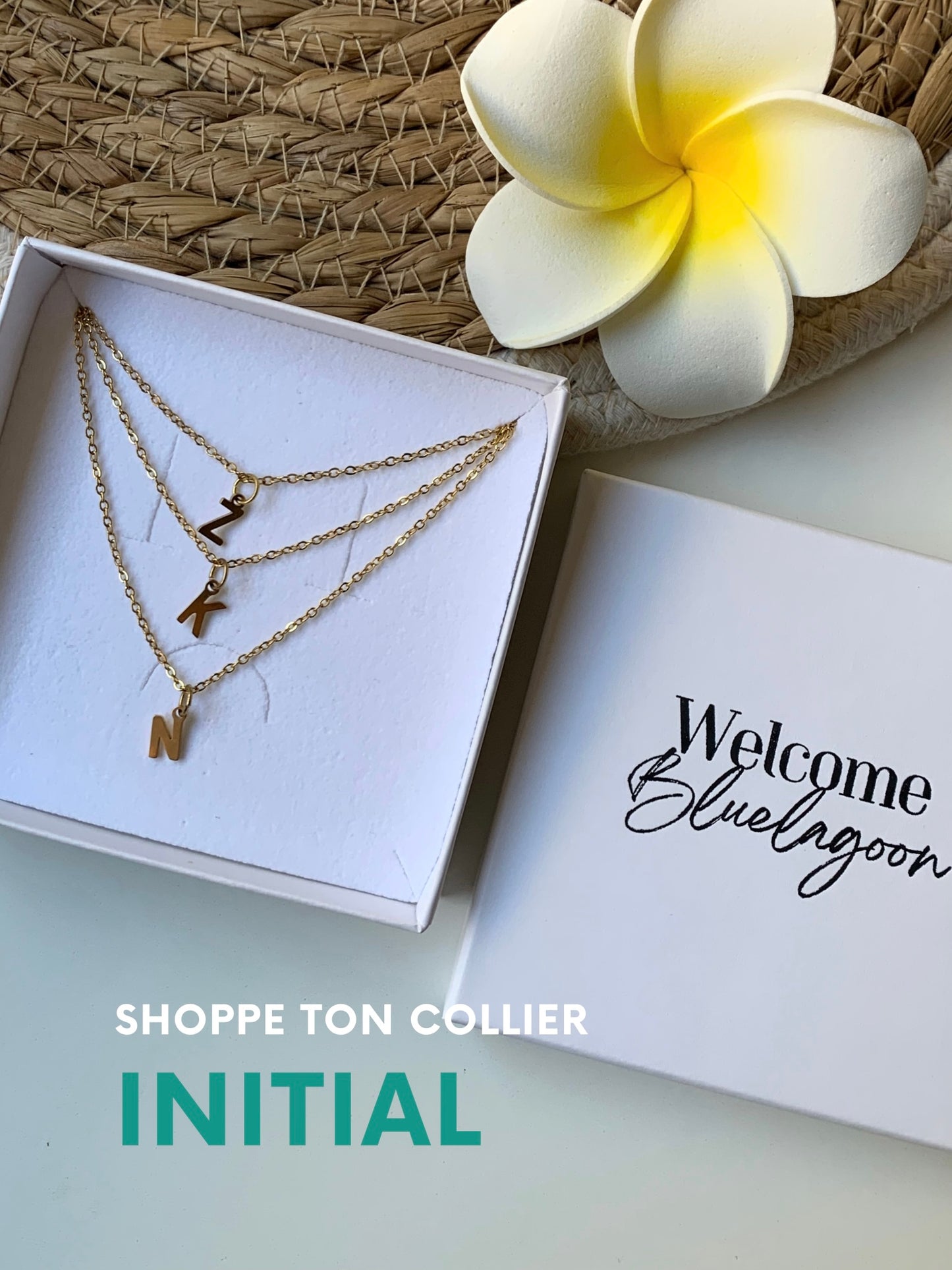 INITIAL l Collier inoxydable personnalisable