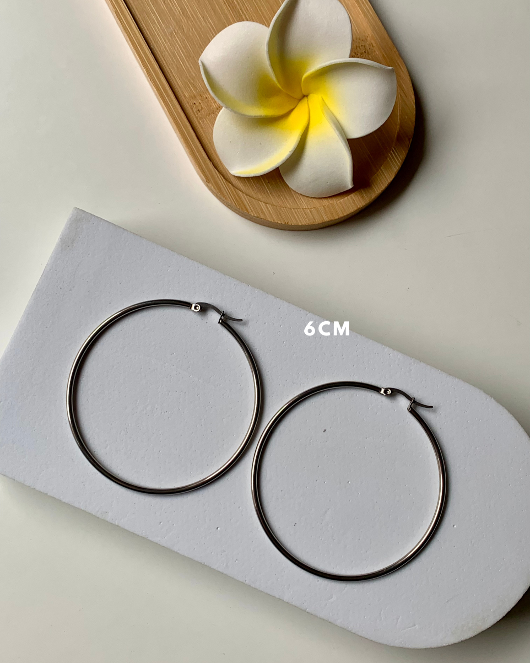 JUDE l Créoles inoxydables -6cm-