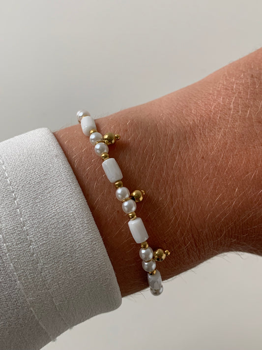 HÉLÉNE l Bracelet ajustable en acier inoxydable
