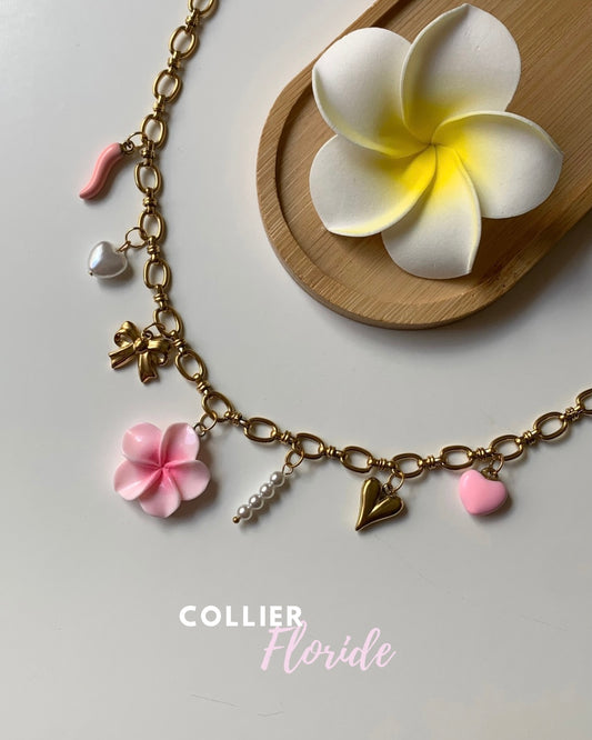 FLORIDE - Collier charms inoxydable