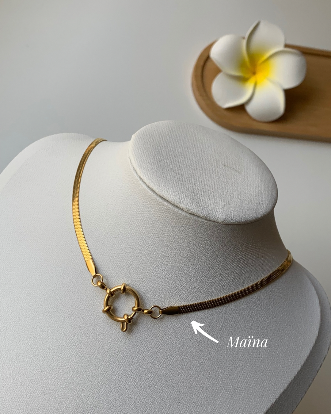 MAÏNA l Collier chocker inoxydable