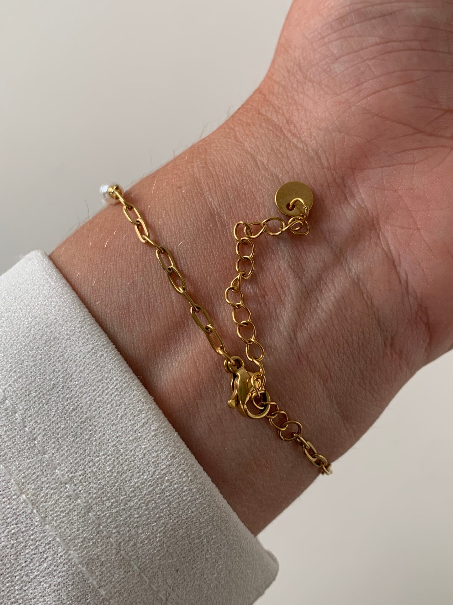 HÉLÉNE l Bracelet ajustable en acier inoxydable