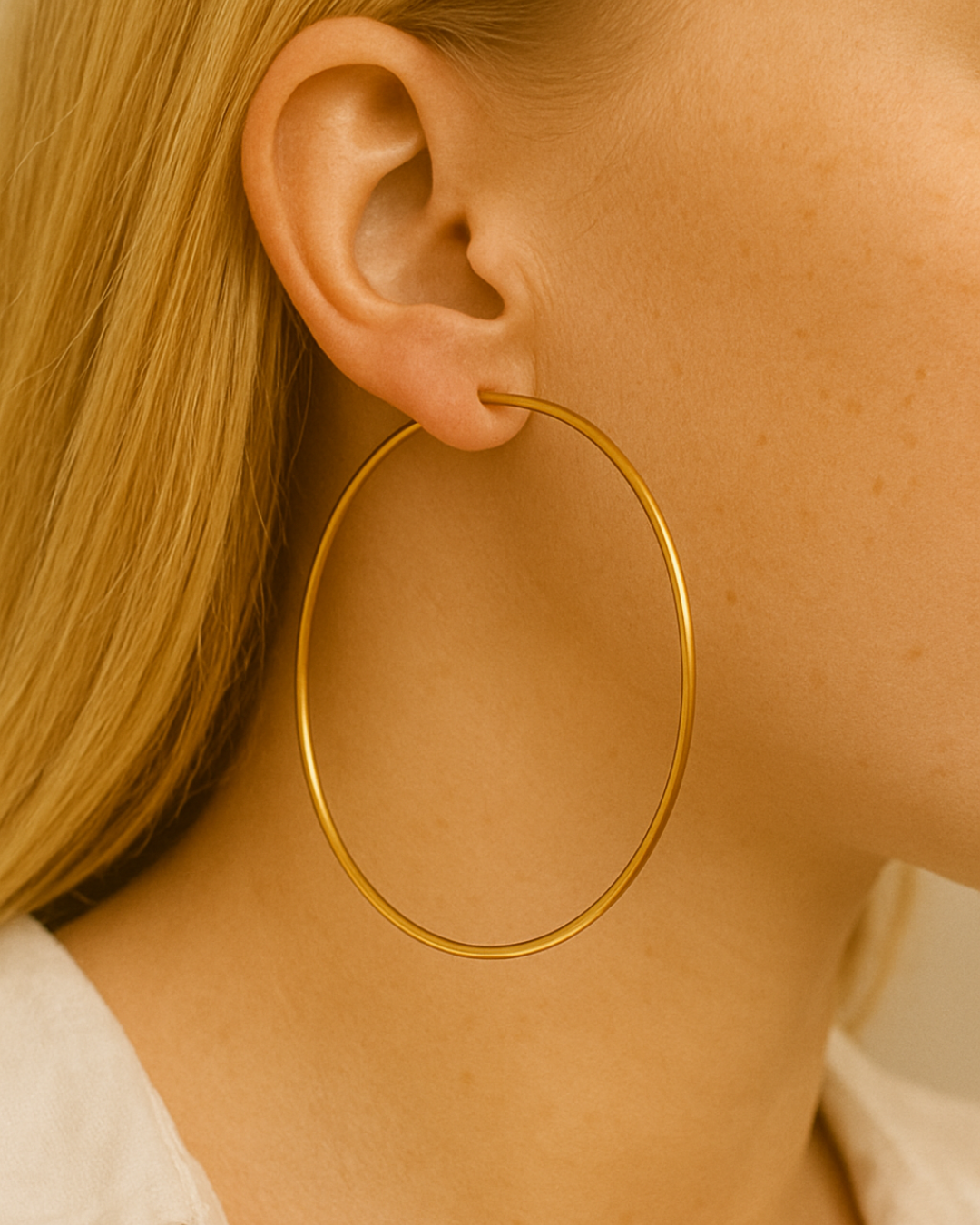 JUDE l Créoles inoxydables -7cm-