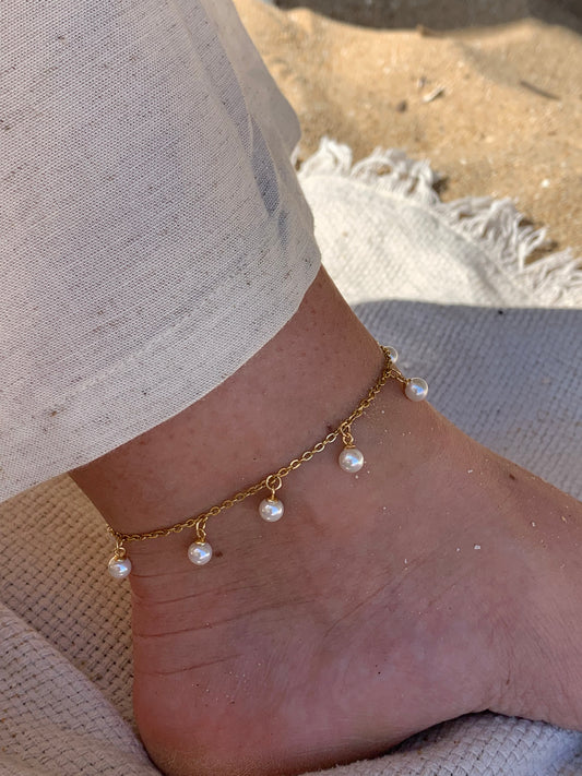 OPALE l Bracelet de cheville inoxydable