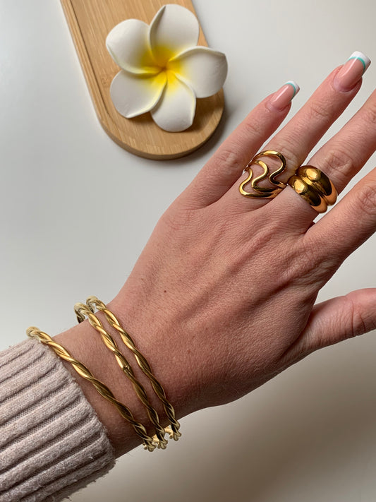 RITA l Jonc inoxydable -lot de 3-