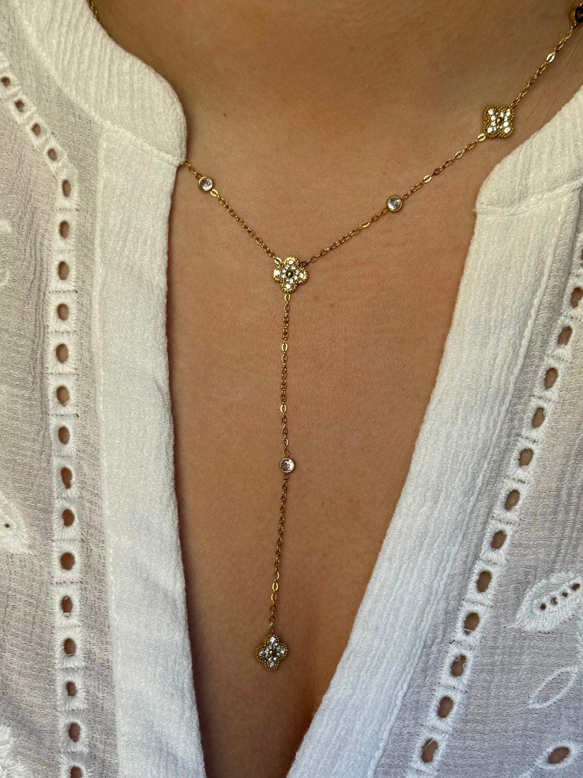 LILA l Collier Y inoxydable