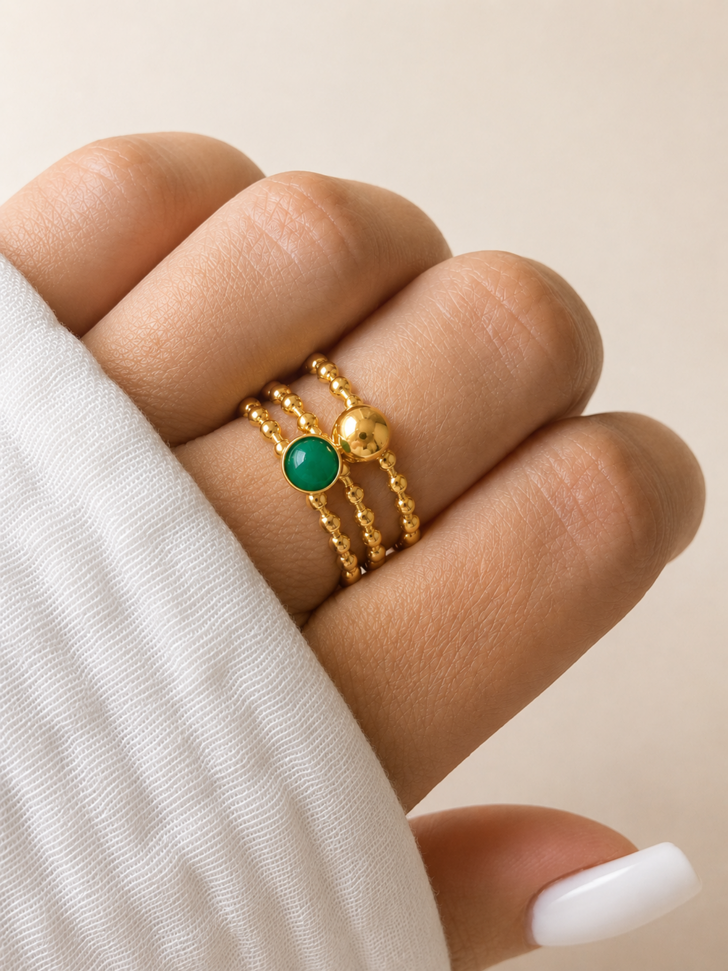 NEW l Bague colorée inoxydable
