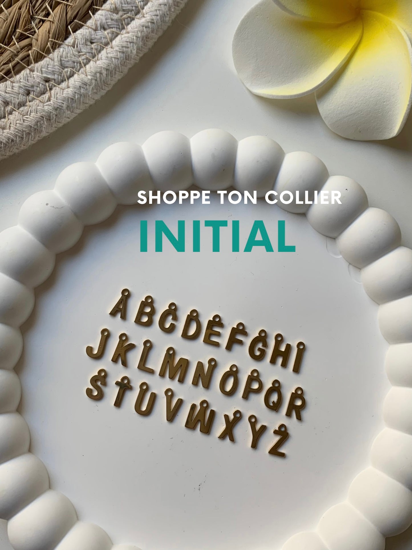 INITIAL l Collier inoxydable personnalisable