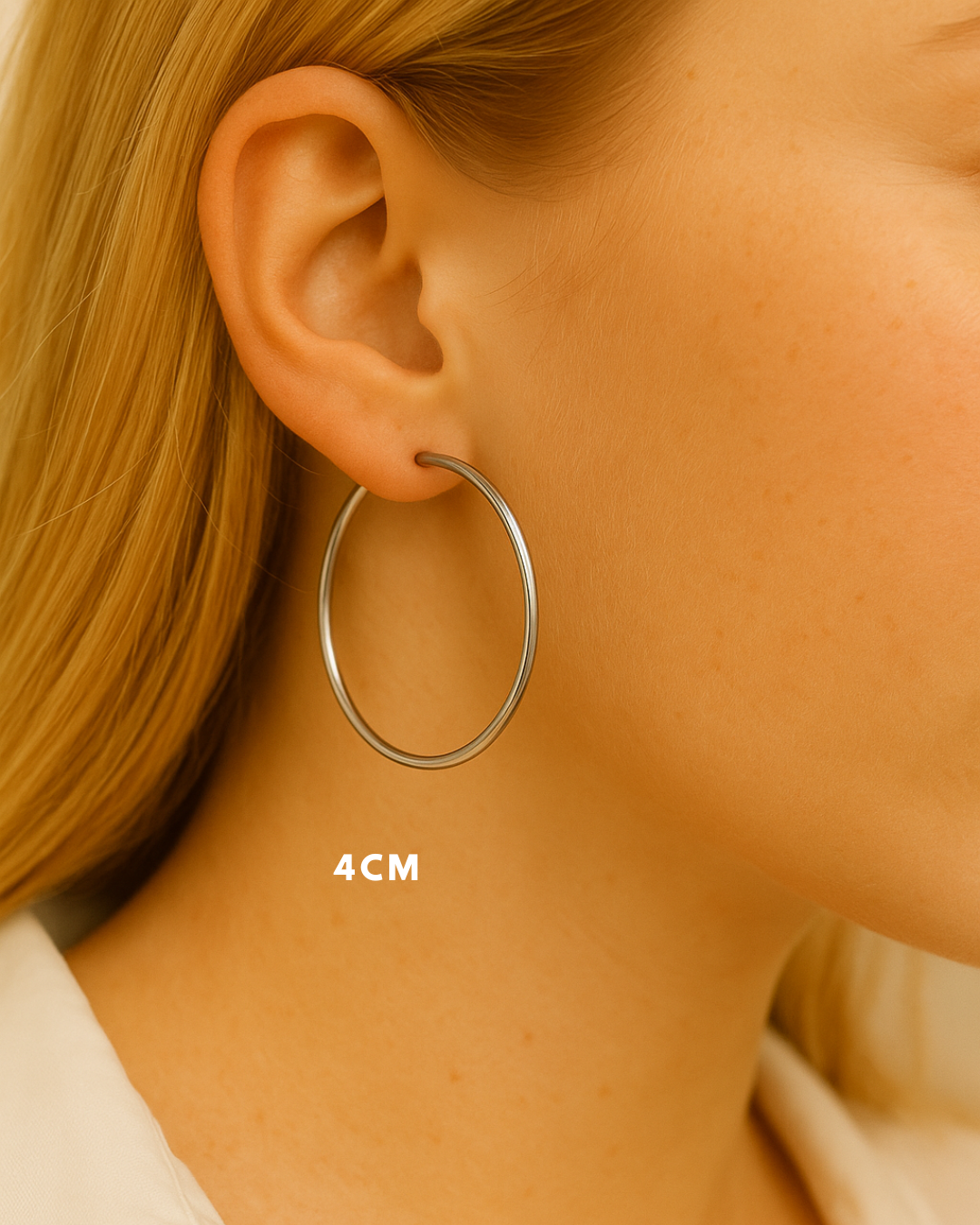 JUDE l Créoles inoxydables -4cm-