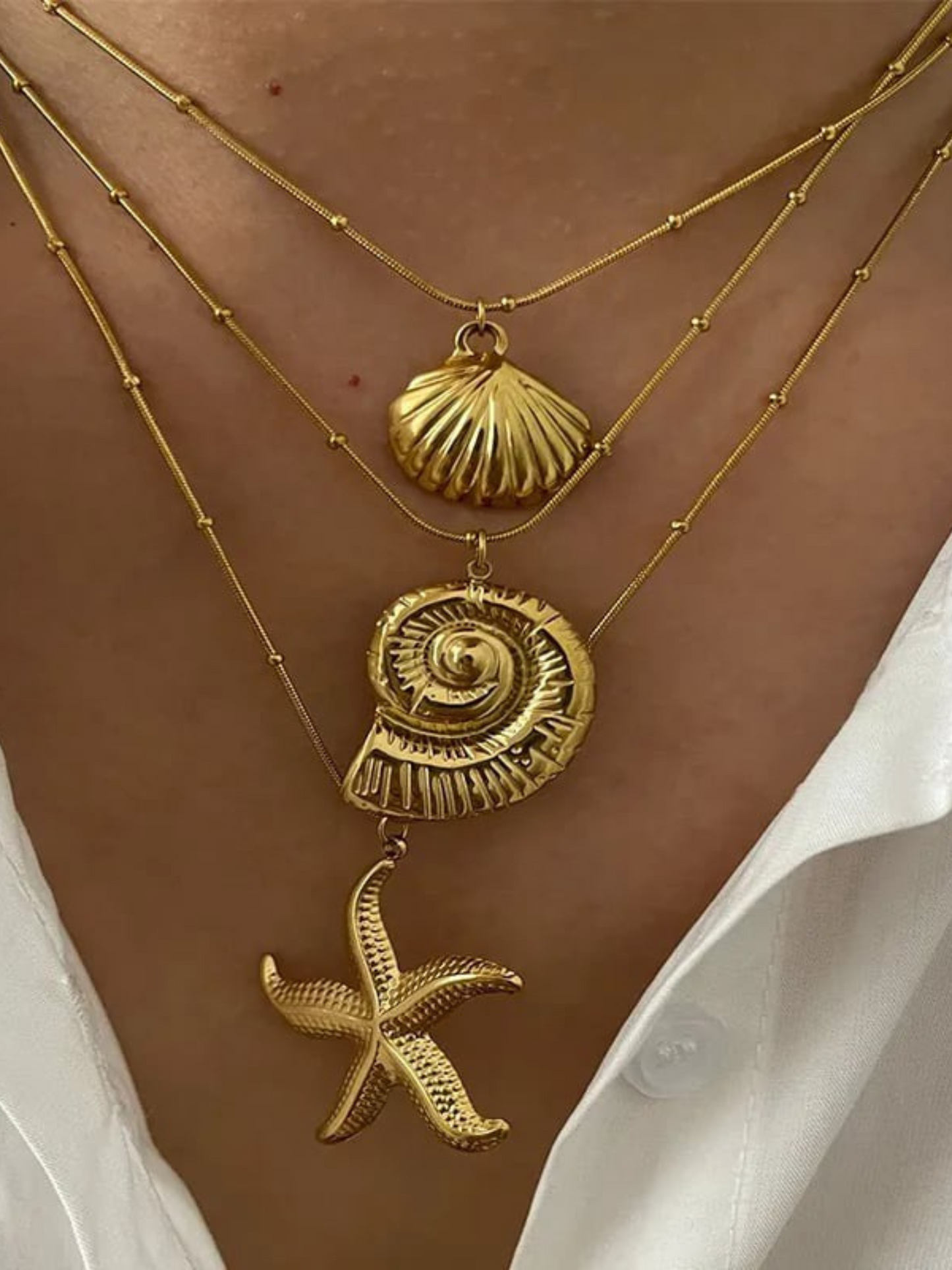 OCEAN MOOD - Collier inoxydable