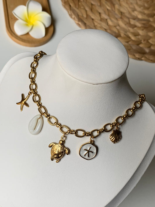 BARCELONA l Collier charms inoxydable