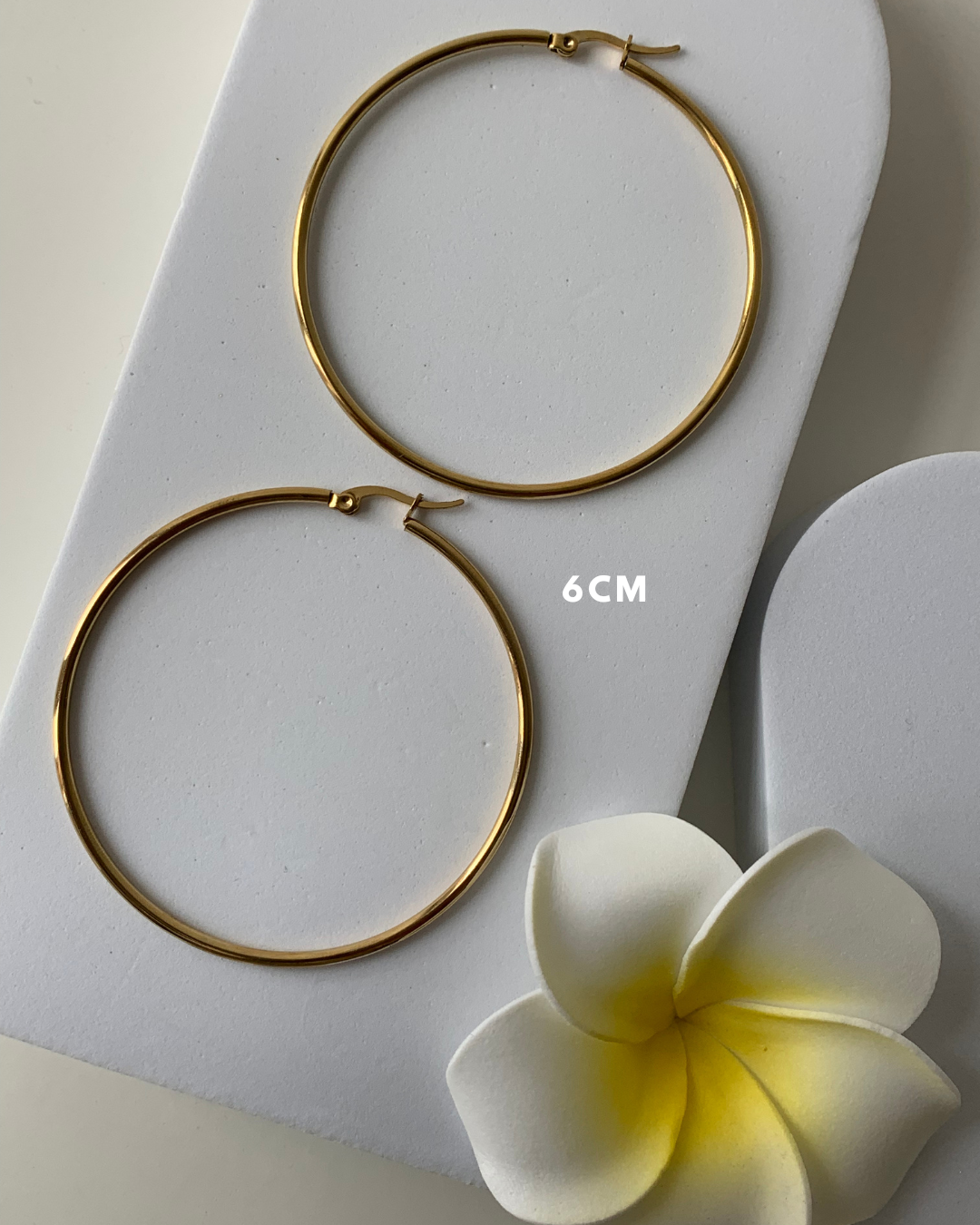 JUDE l Créoles inoxydables -6cm-