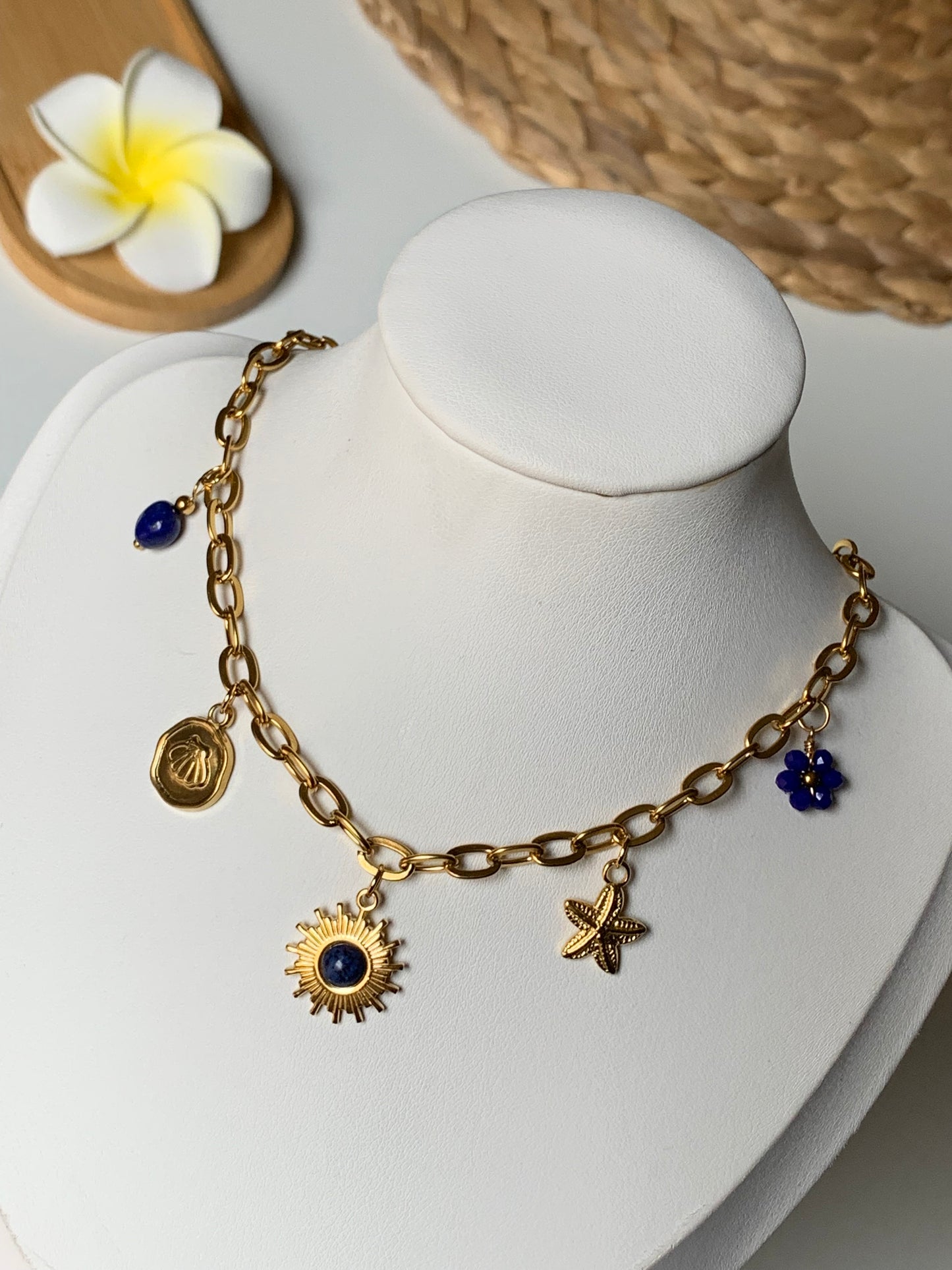 CORSICA l Collier charms inoxydable