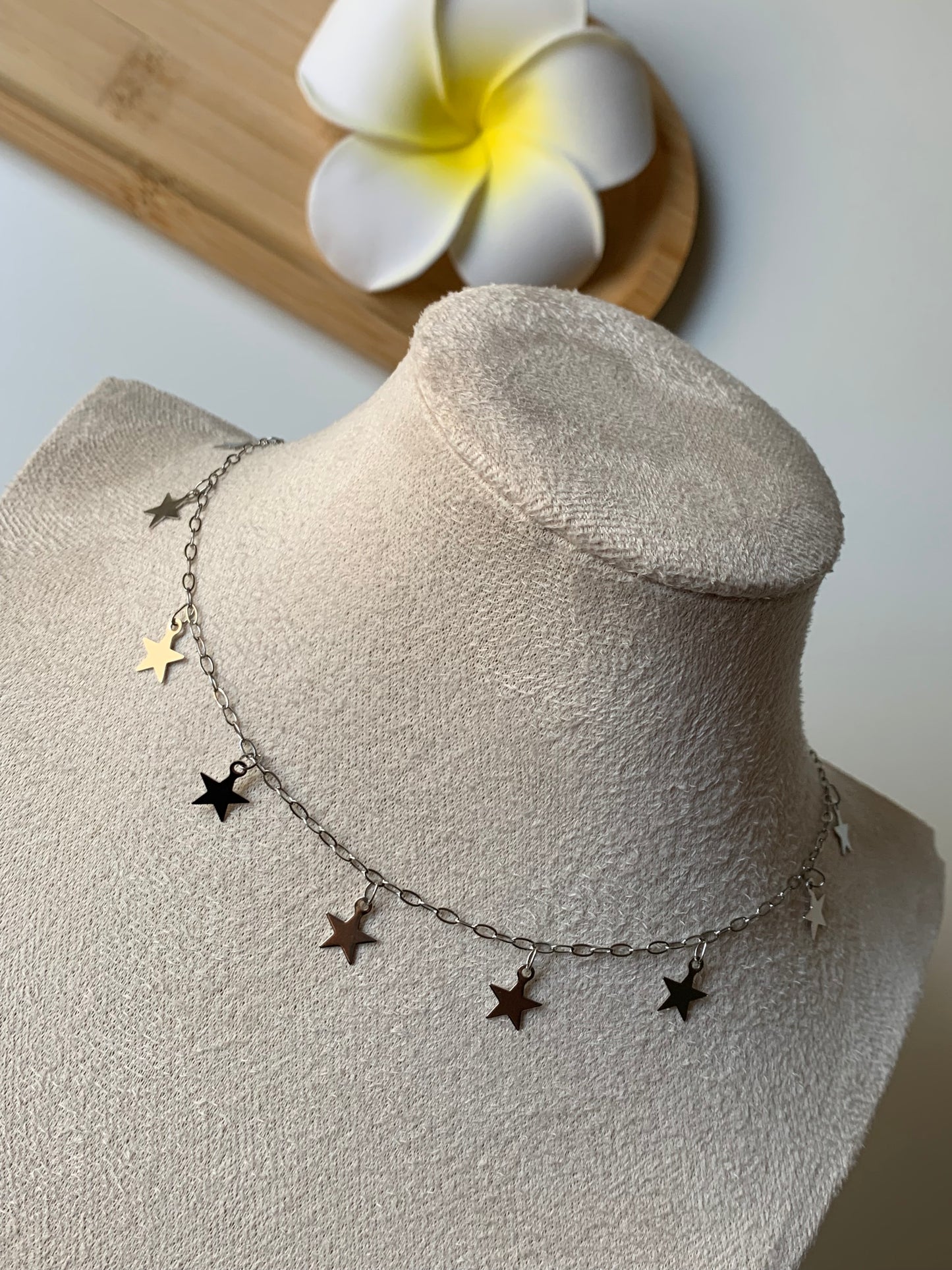 ASTRES - PLUIE D’ÉTOILES l Collier inoxydable