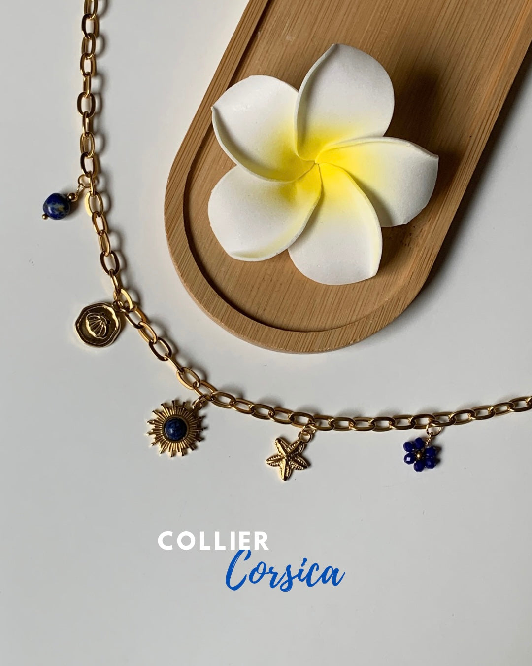 CORSICA l Collier charms inoxydable