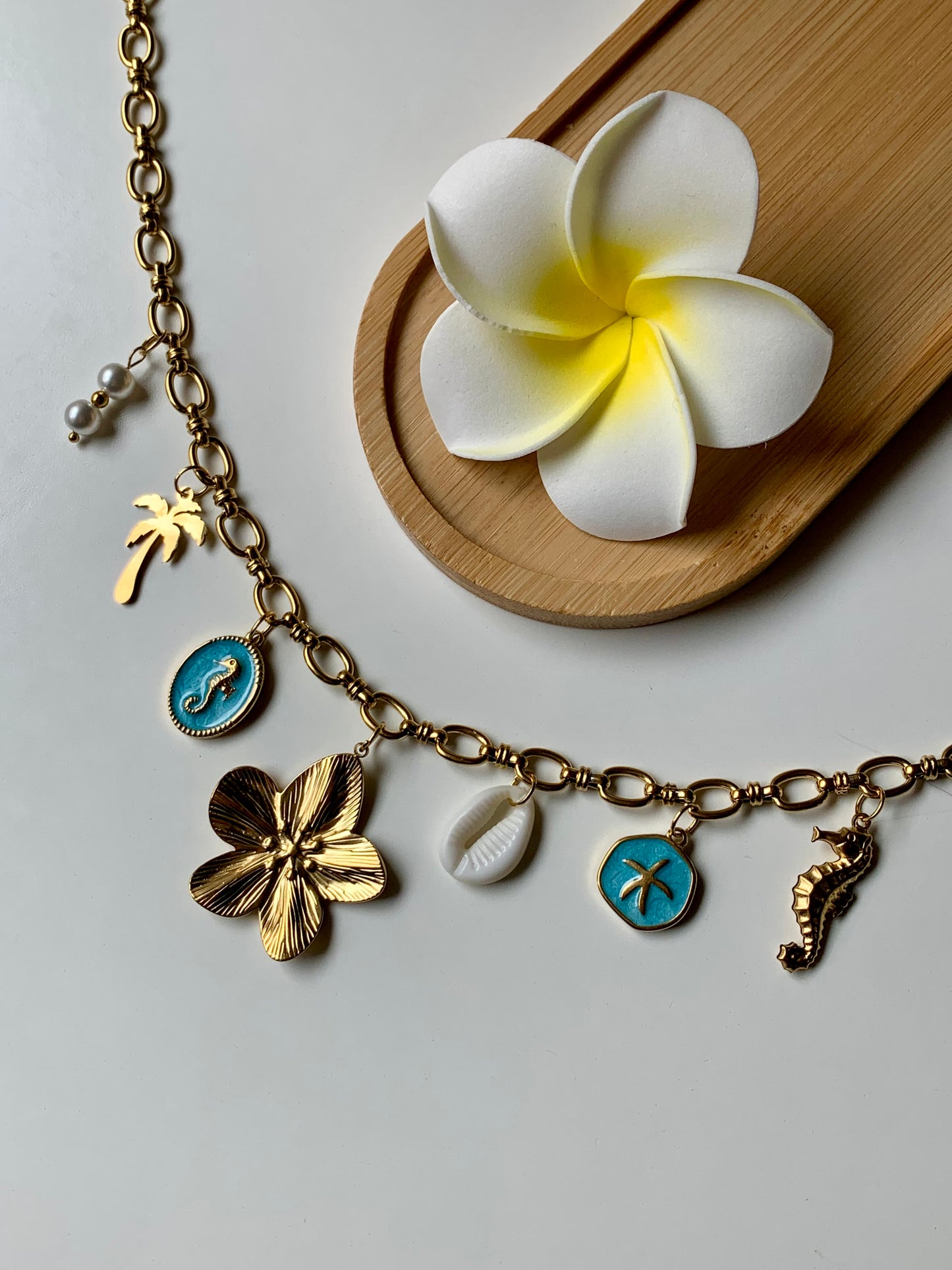 IBIZA - Collier charms inoxydable