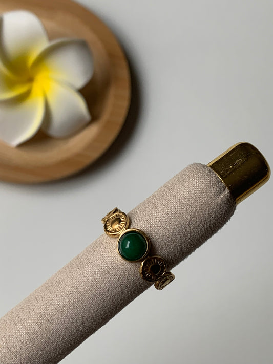 AVENTURINE l Bague inoxydable