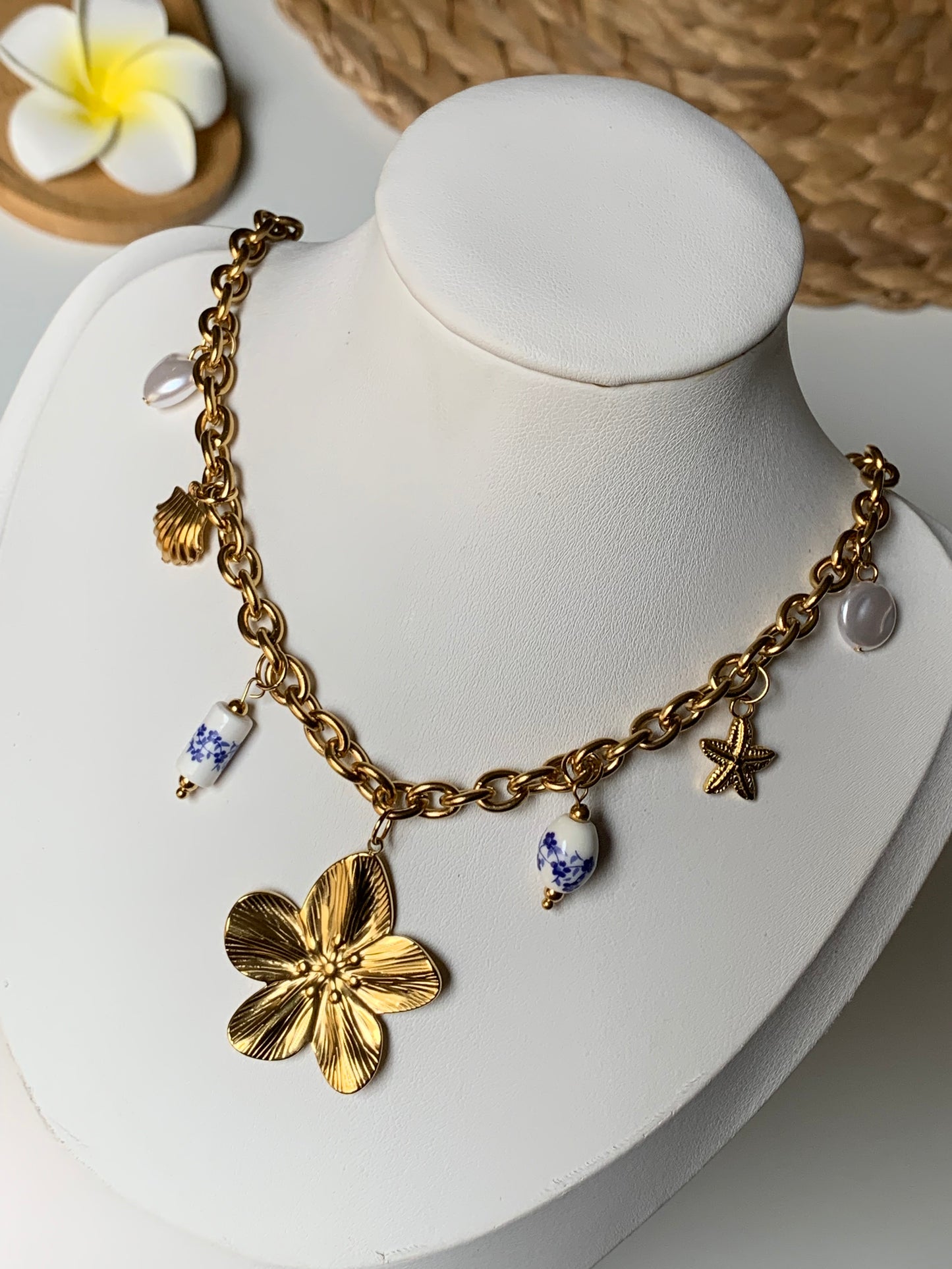 VENISE l Collier charms inoxydable