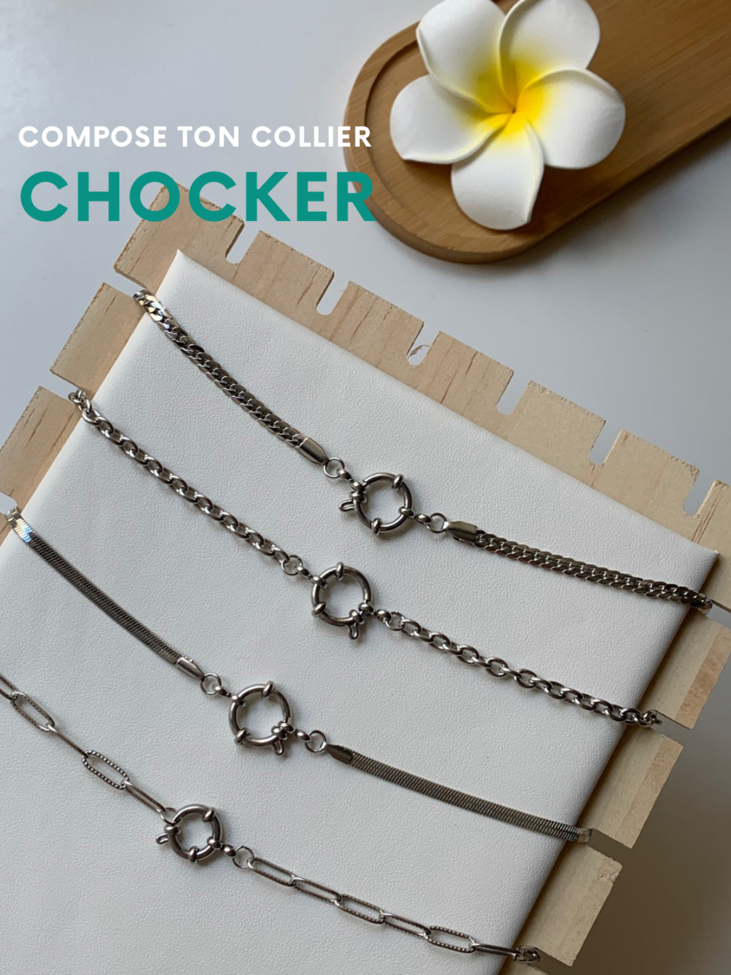 CHOCKER l Collier inoxydable personnalisable