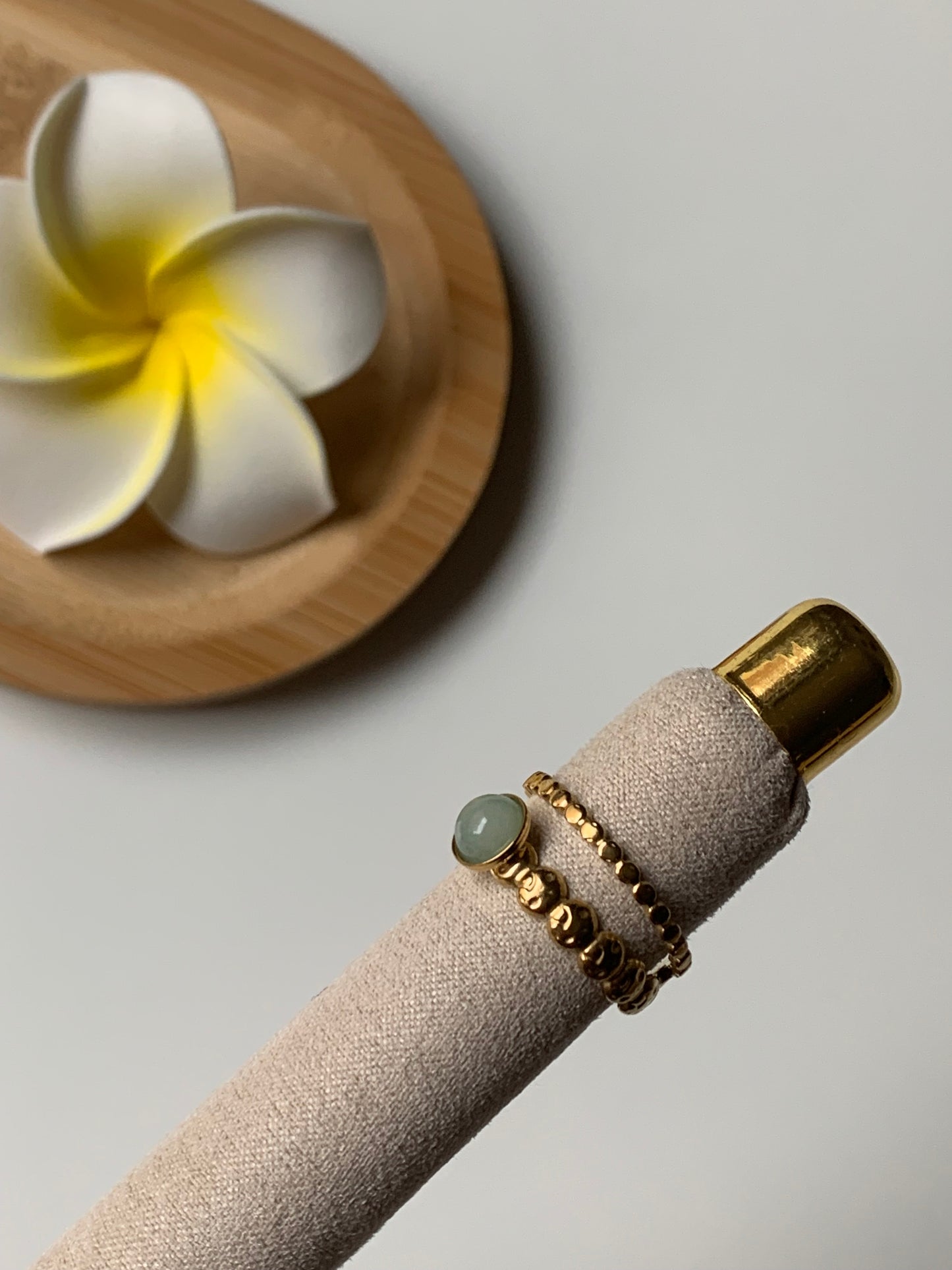 AMAZONITE l Bague inoxydable