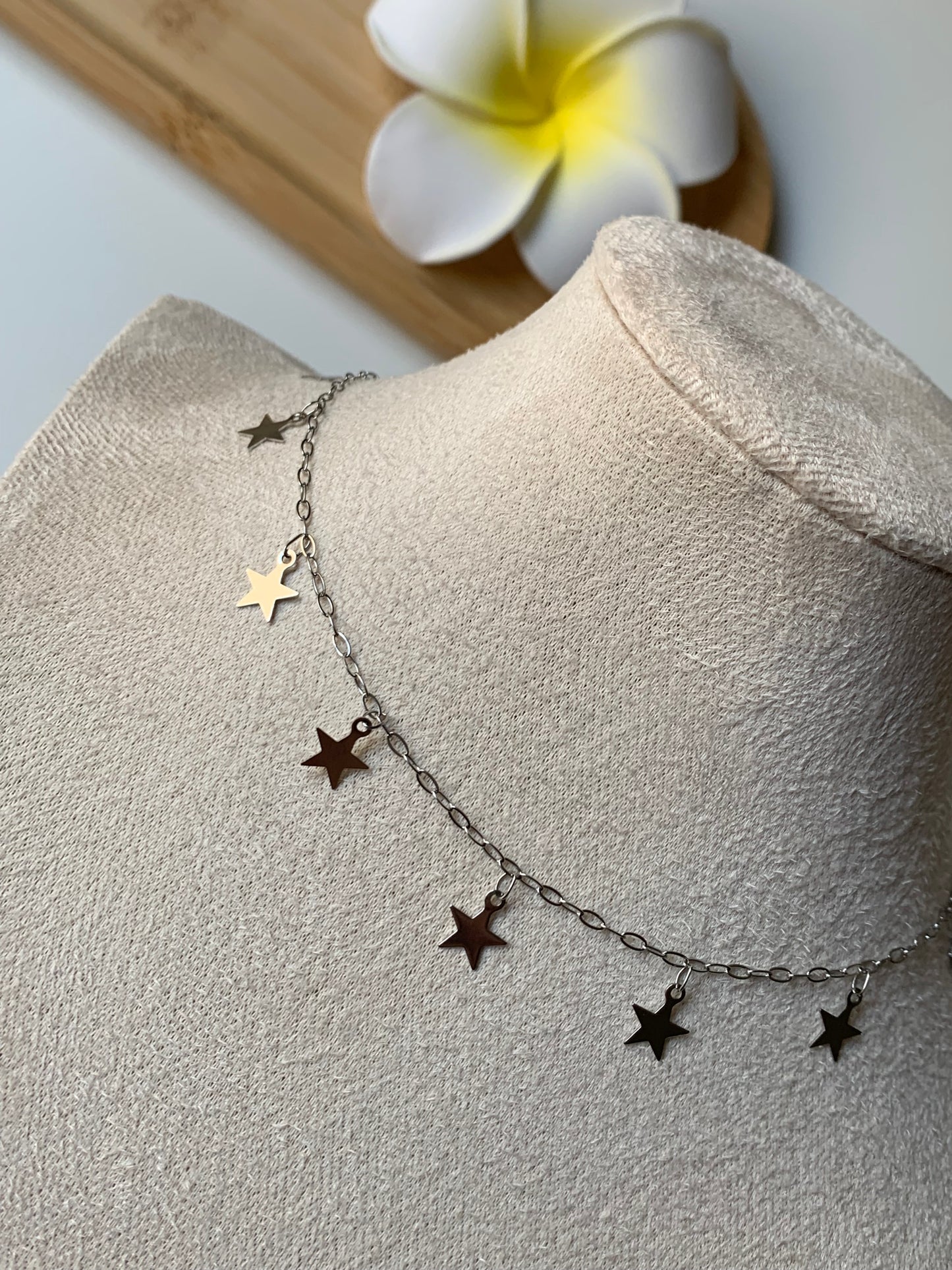 ASTRES - PLUIE D’ÉTOILES l Collier inoxydable