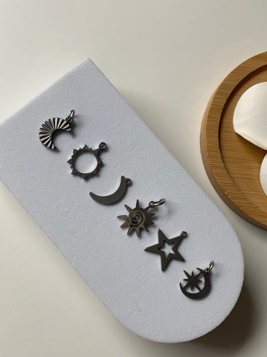 ASTRES - MOON GIRL l Charms inoxydable