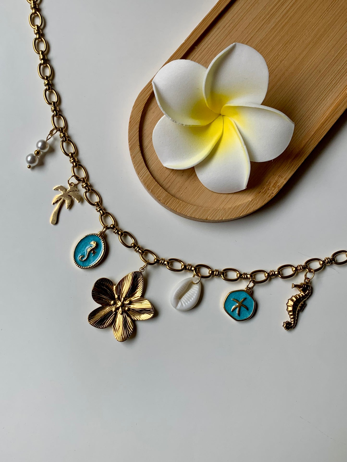 IBIZA - Collier charms inoxydable