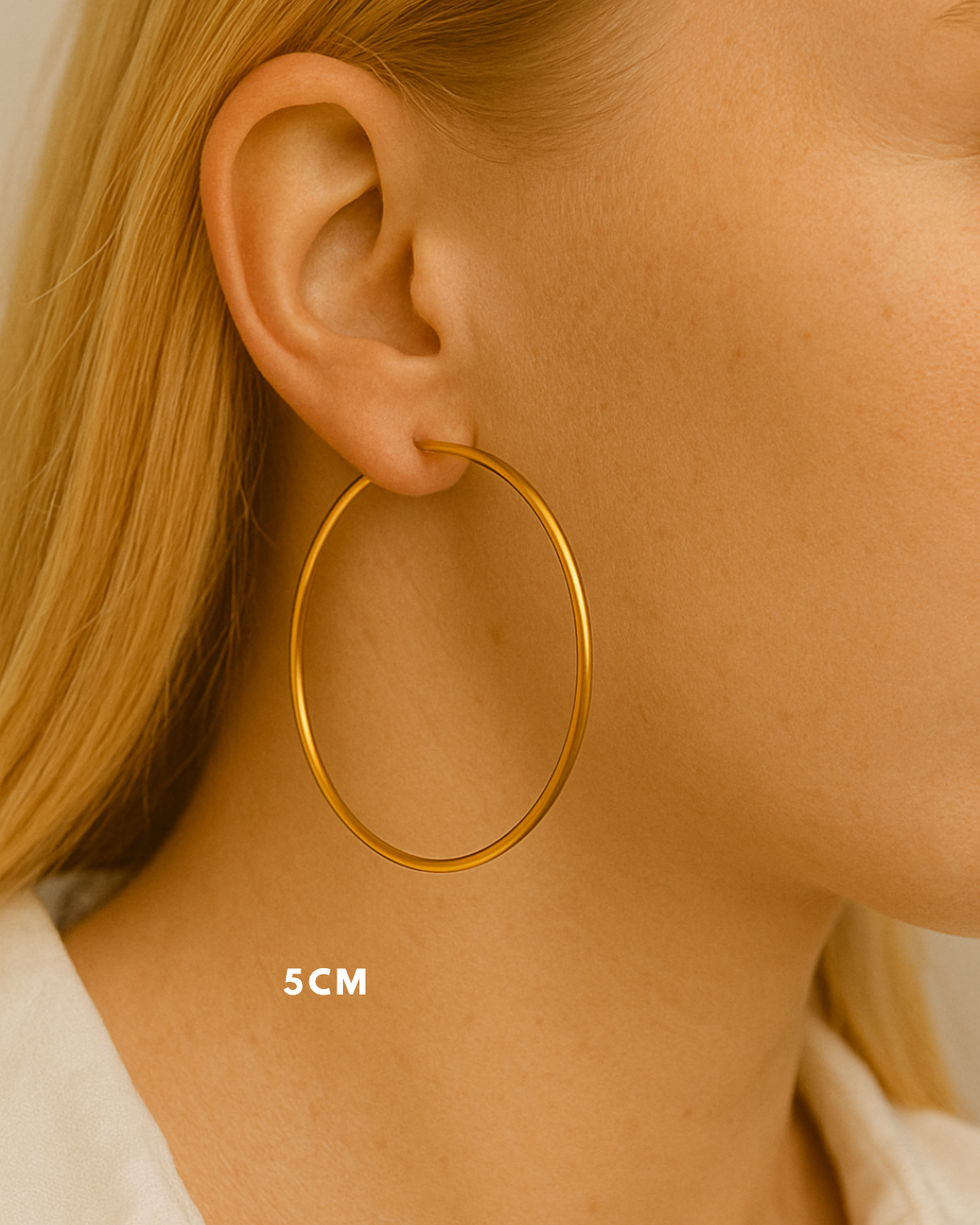 JUDE l Créoles inoxydables -5cm-