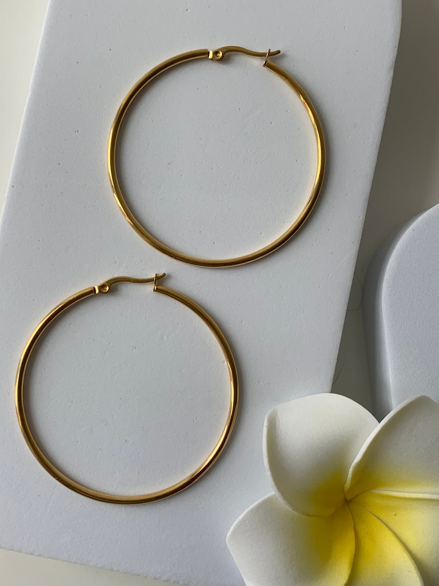 JUDE l Créoles inoxydables -5cm-