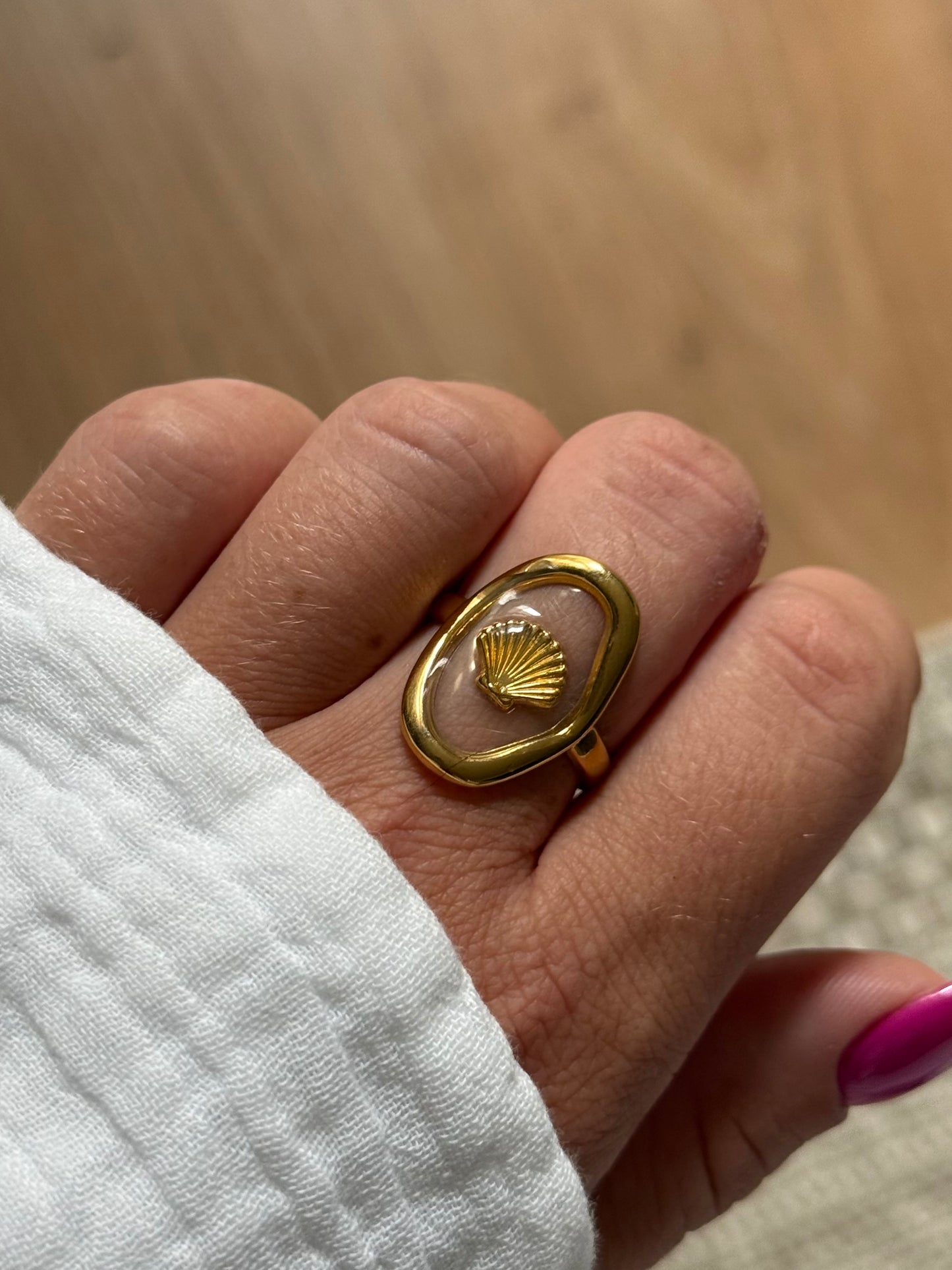 OCEAN MOOD - AZURE l Bague inoxydable