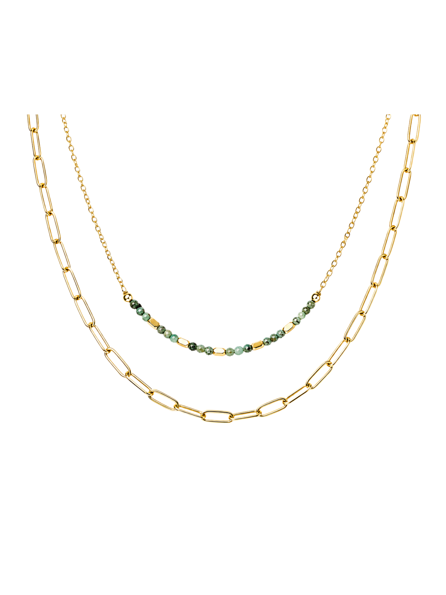 NEW l Collier coloré inoxydable