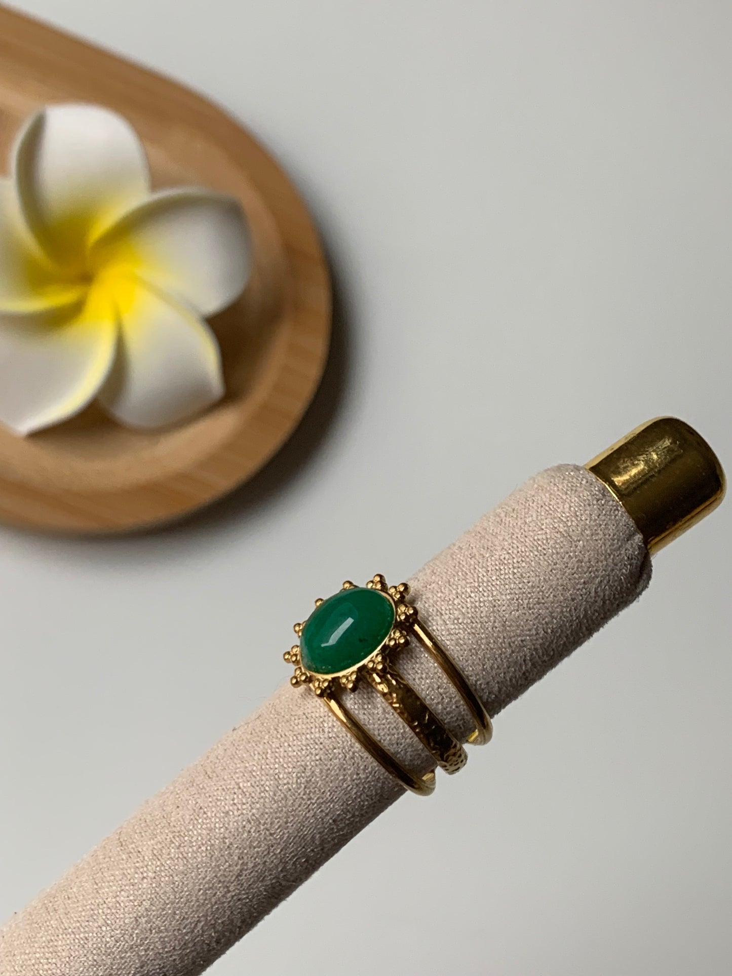 AVENTURINE l Bague inoxydable