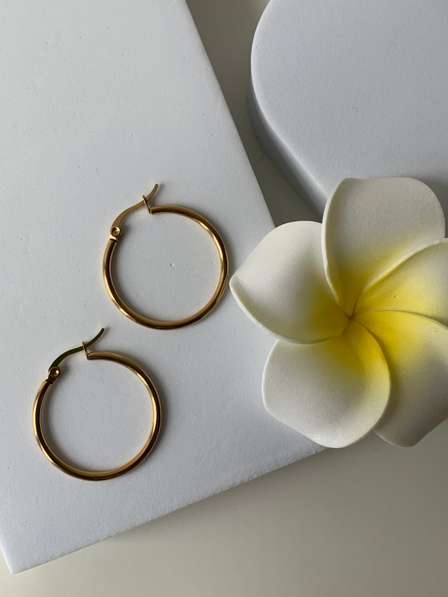 JUDE l Créoles inoxydables -3cm-