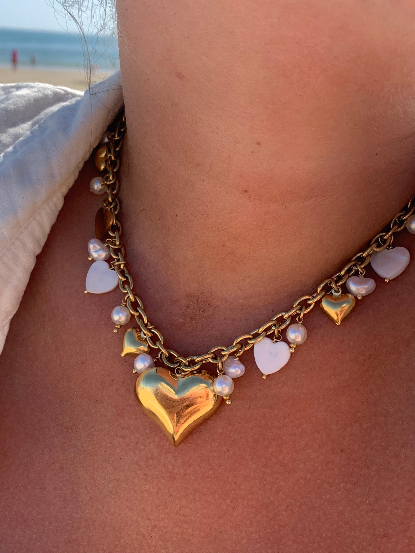LOVE l Collier inoxydable