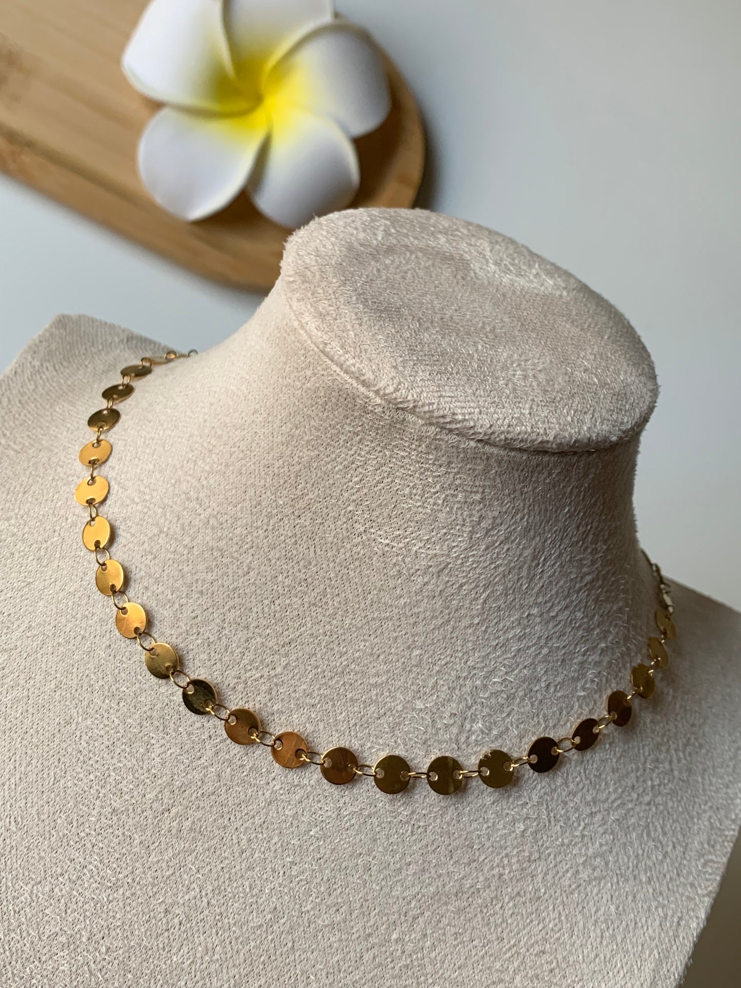 CHLOÉ l Collier ras de cou en acier inoxydable