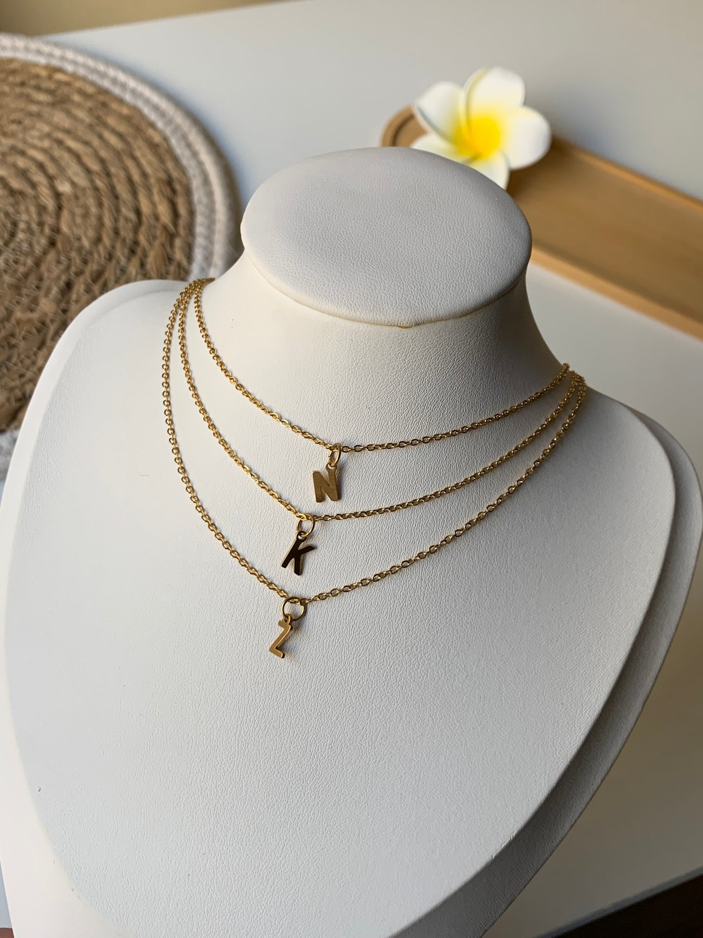 INITIAL l Collier inoxydable personnalisable