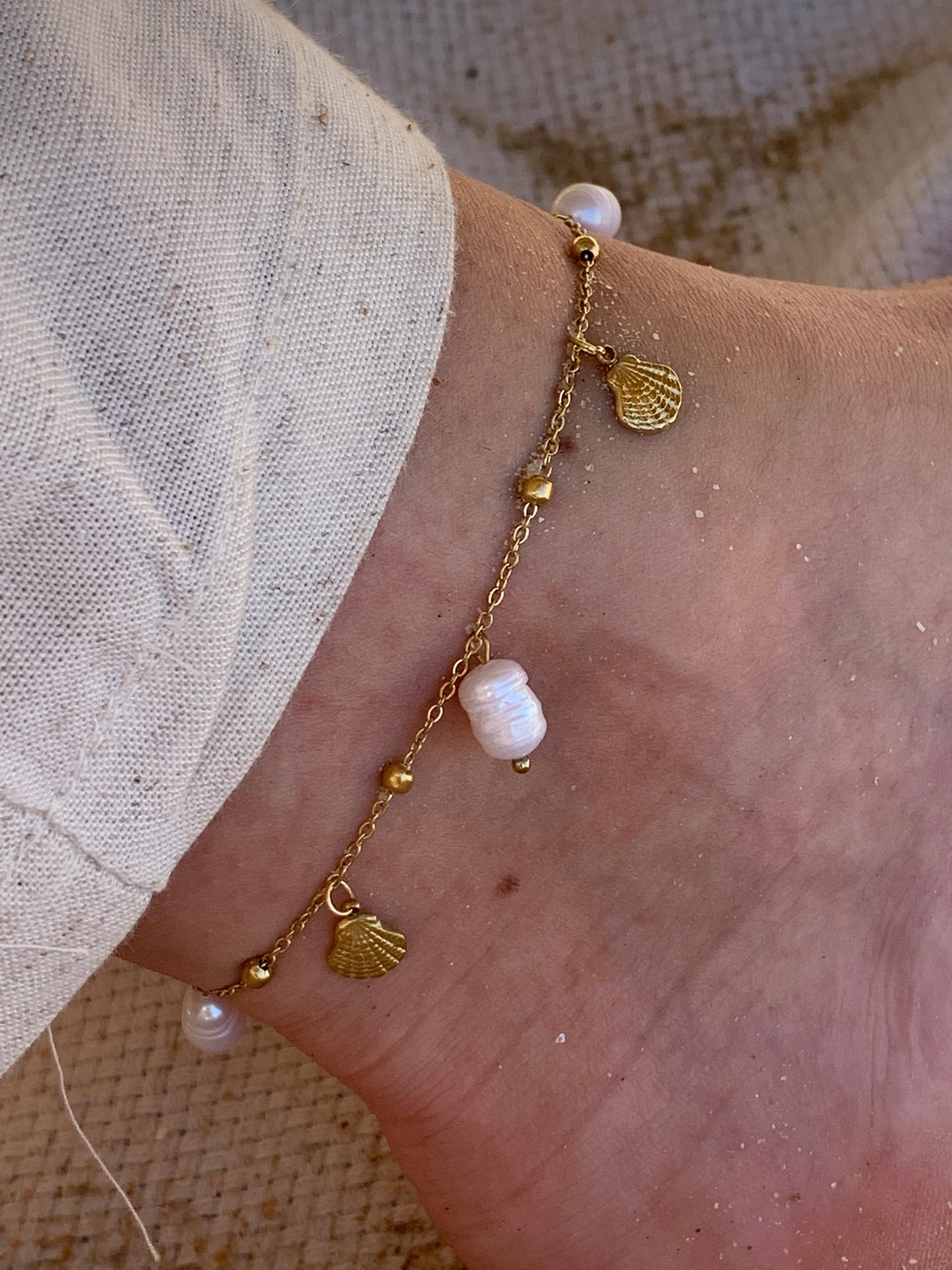 RIVIERA l Bracelet de cheville inoxydable