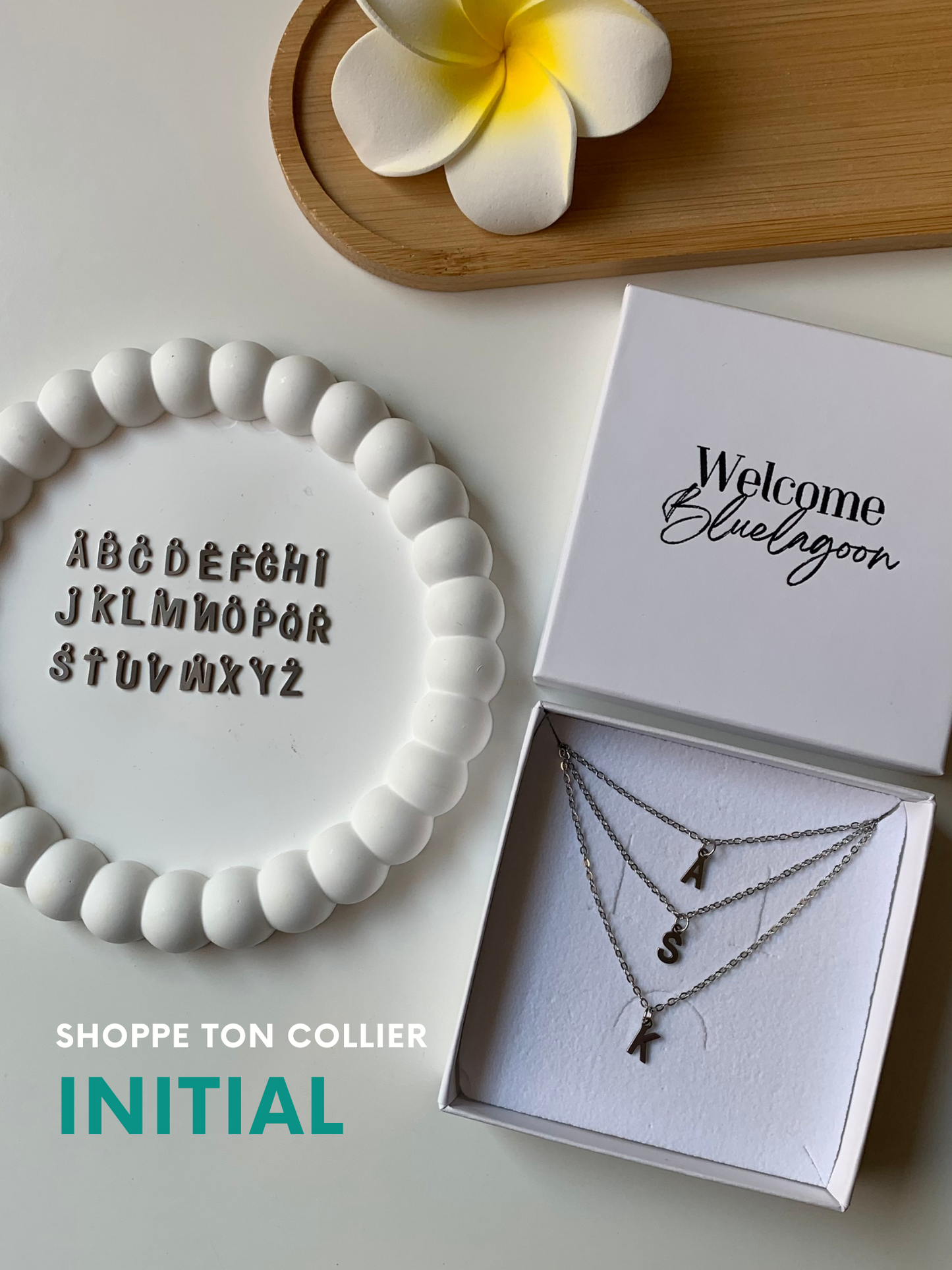 INITIAL l Collier inoxydable personnalisable