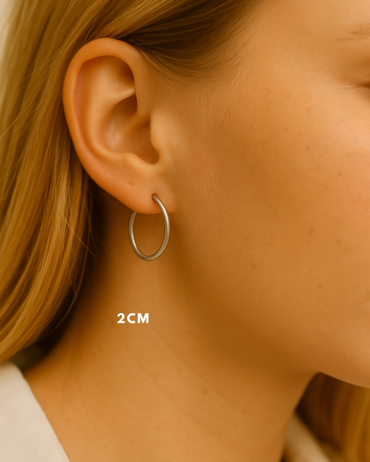 JUDE l Créoles inoxydables -2cm-