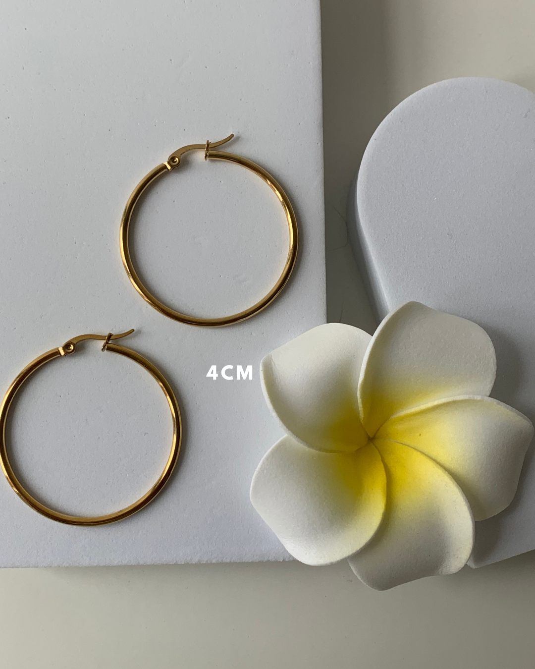 JUDE l Créoles inoxydables -4cm-