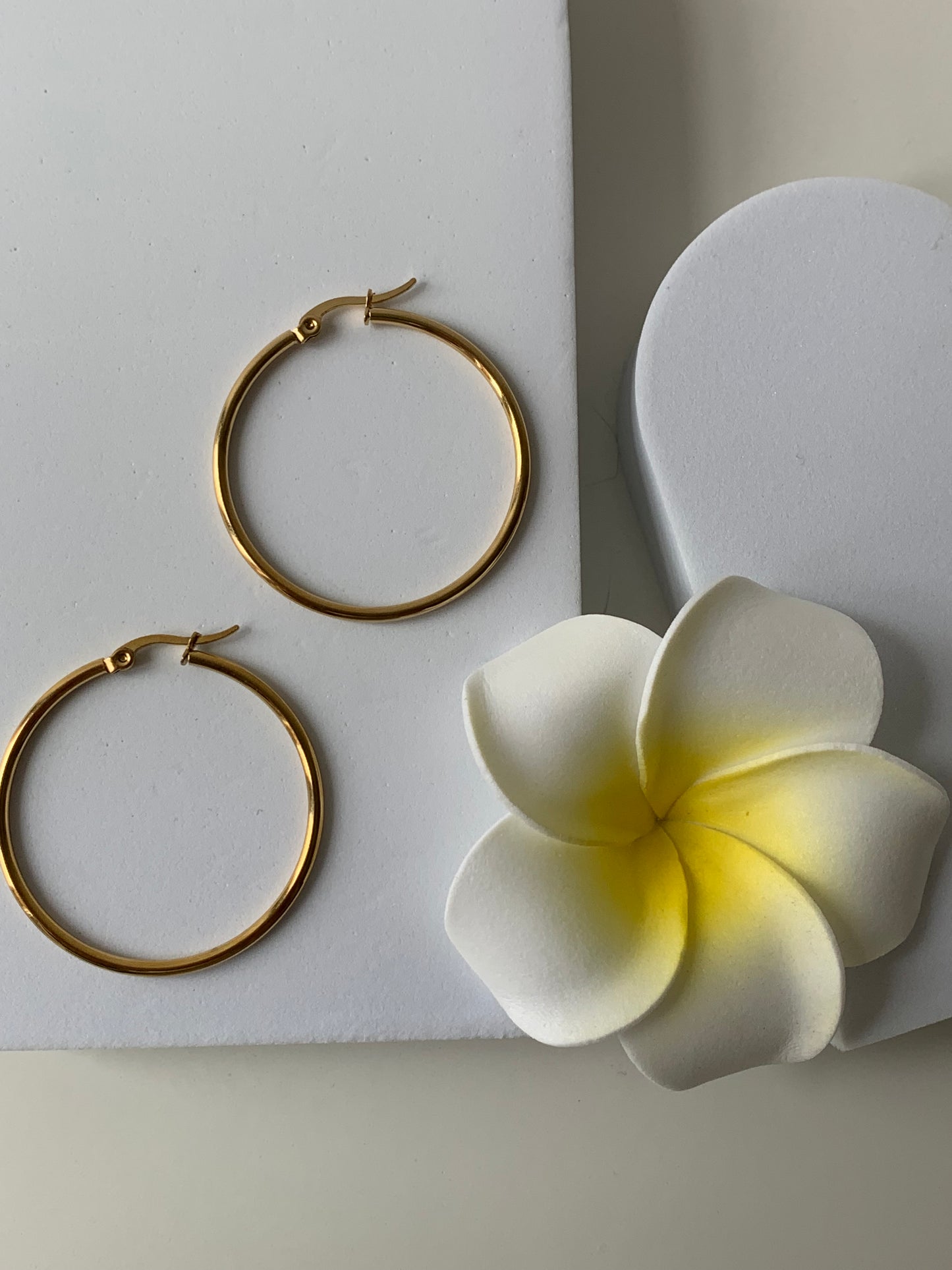 JUDE l Créoles inoxydables -4cm-