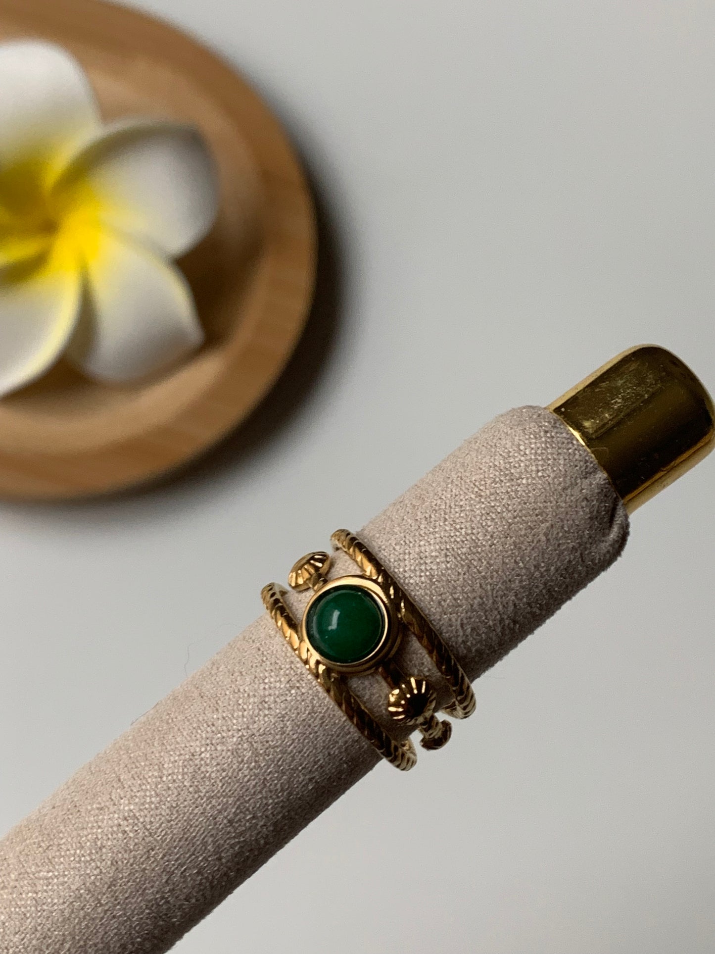 AVENTURINE l Bague inoxydable