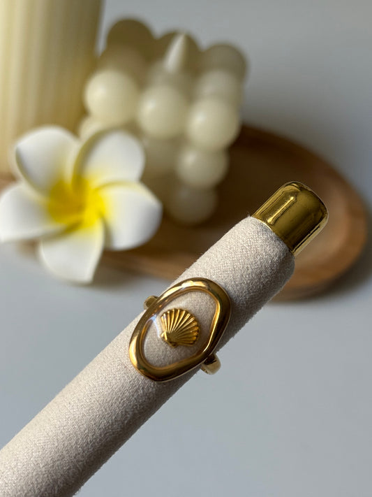 OCEAN MOOD - AZURE l Bague inoxydable