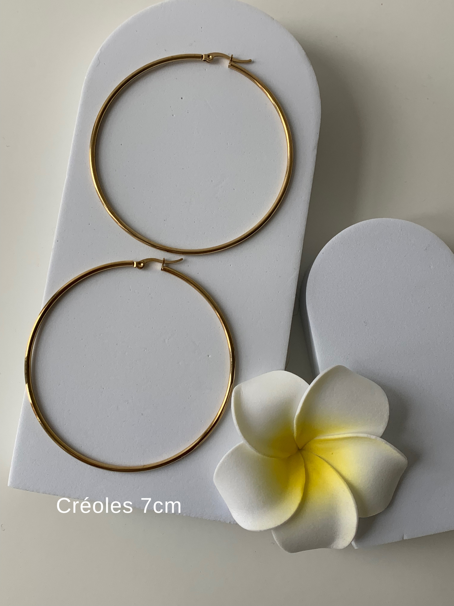 JUDE l Créoles inoxydables 7cm
