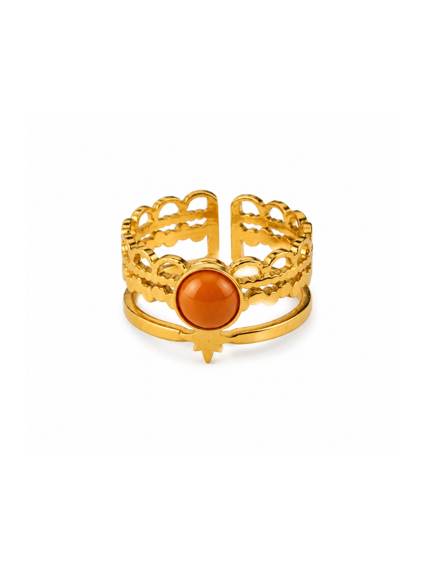 NEW l Bague colorée inoxydable