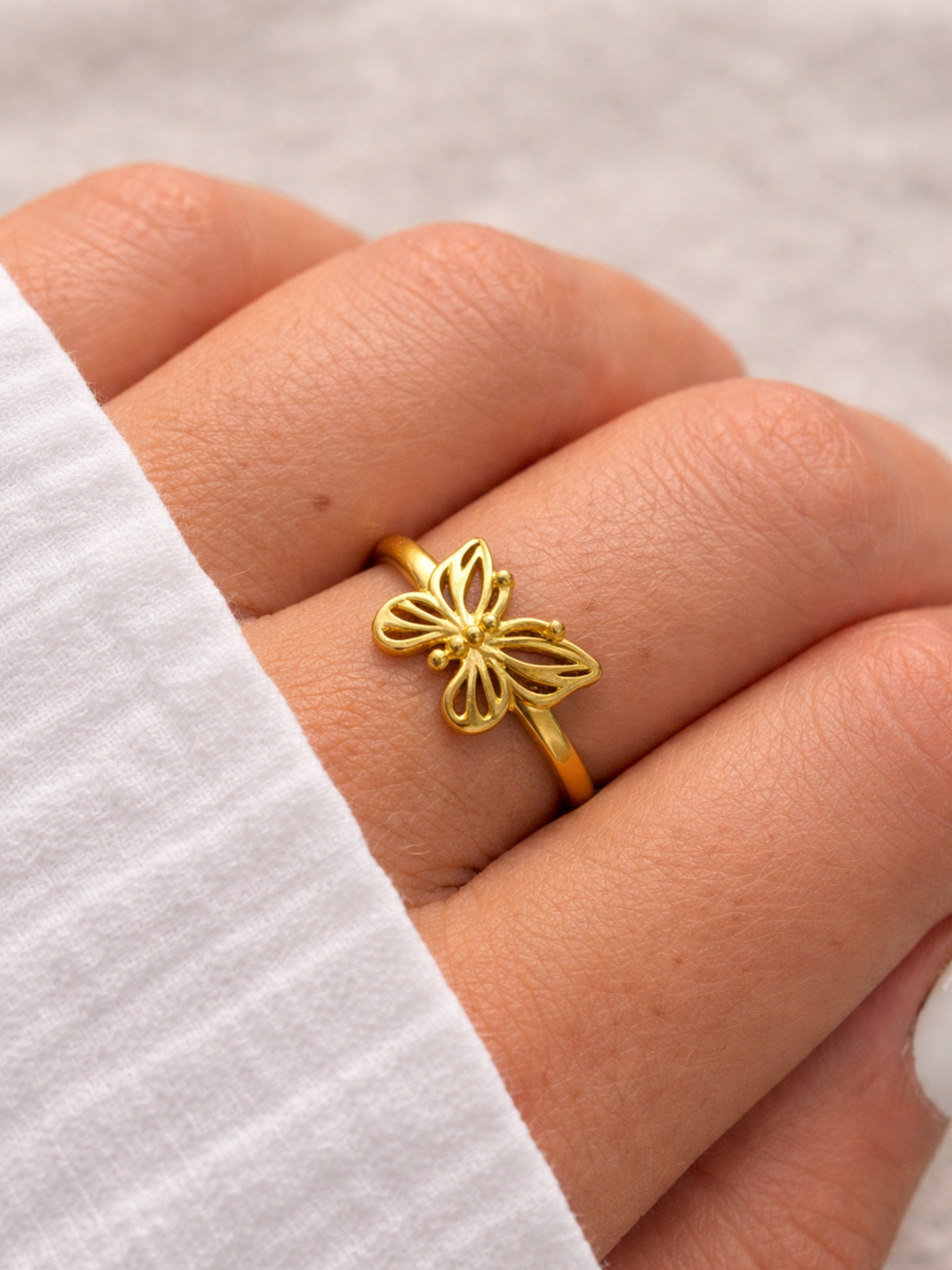 BUTTERFLY l Bague inoxydable