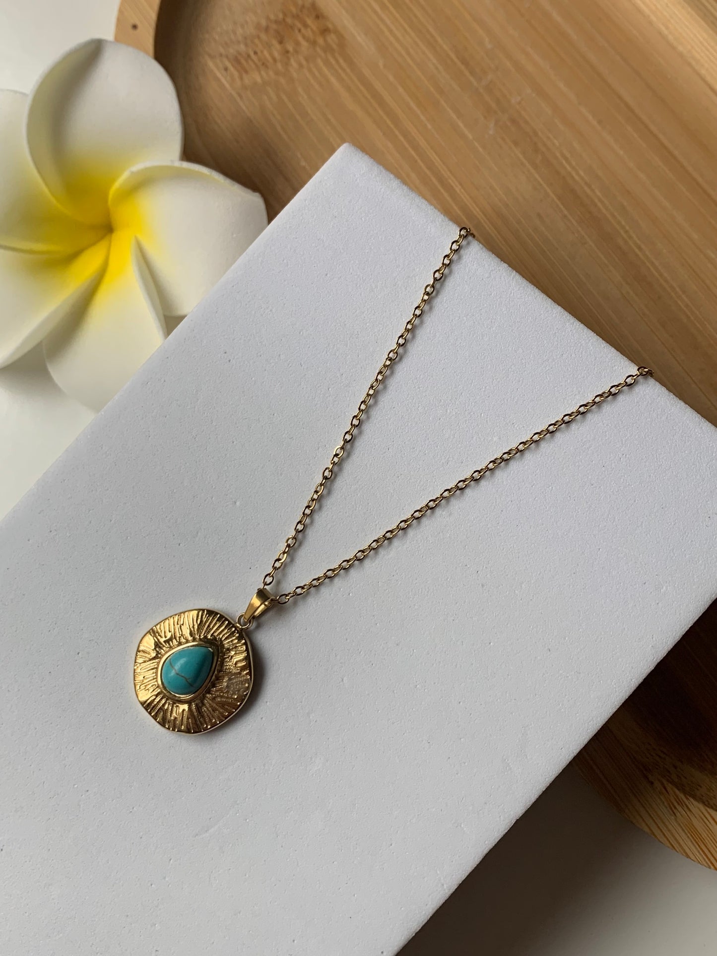 TURQUOISE l Collier inoxydable